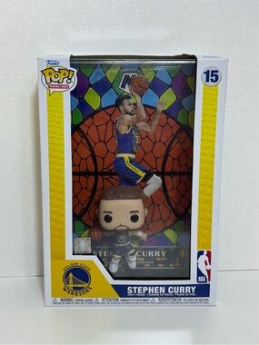 Stephen Curry Funko Pop! Trading Cards 15 Vinyl Figure and Oversized Card New